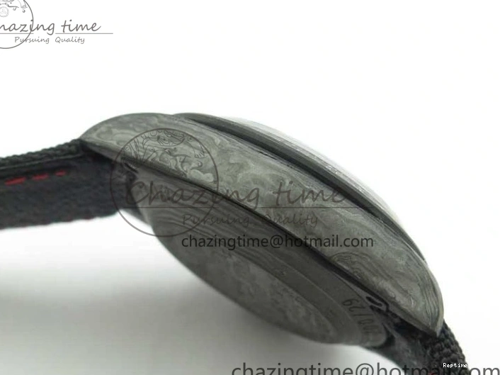 1218 WrinkleFree Daytona DIW Carbon OMF Best Edition Carbon Black Dial Red Hand on Black Nylon Strap A 2846